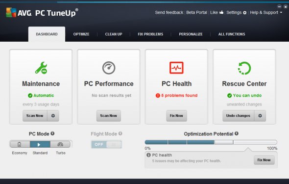 AVG PC Tuneup